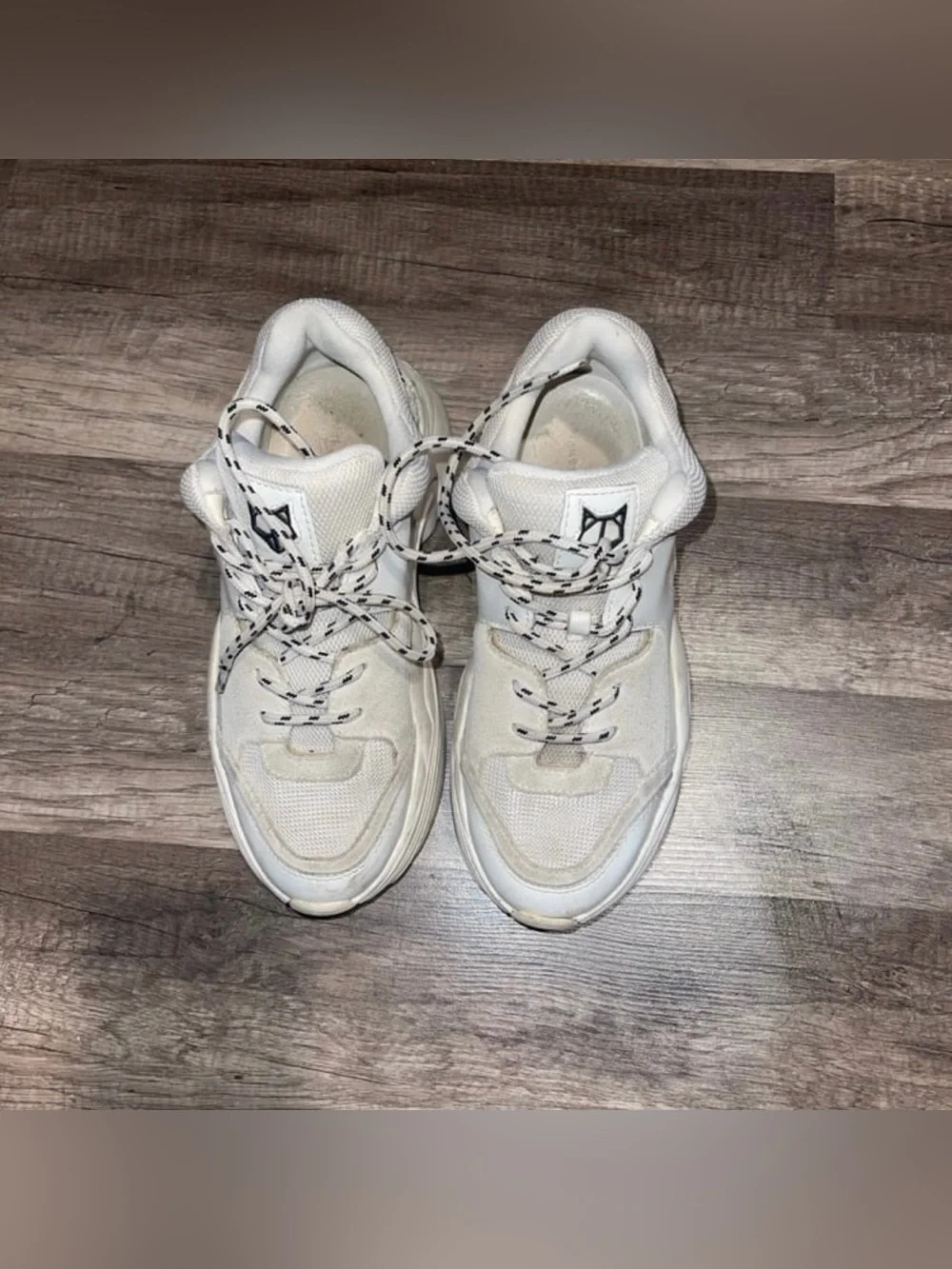 Naked Wolfe White Platform Sneakers